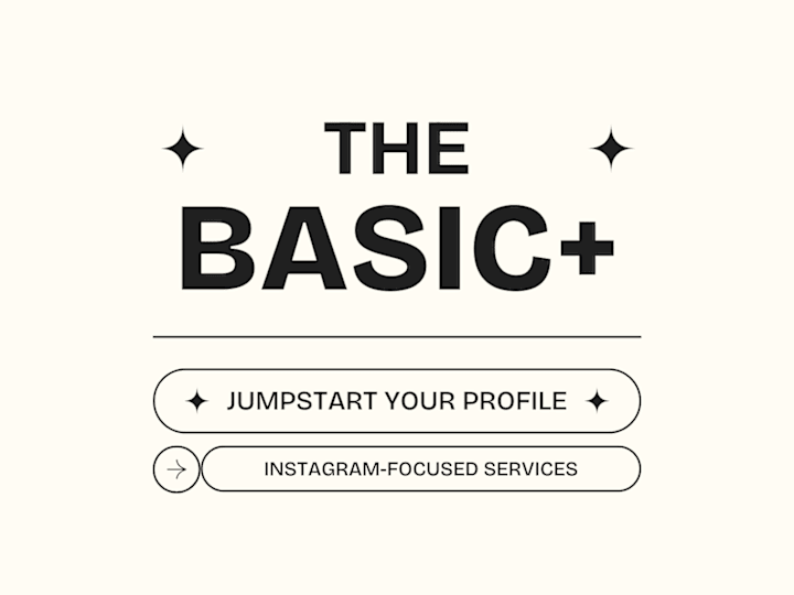 Cover image for Ramp up your social media plan with "The Basic+" package!