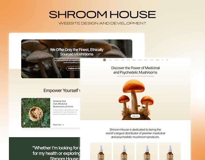 Cover image for Shroom House - Figma -WordPress