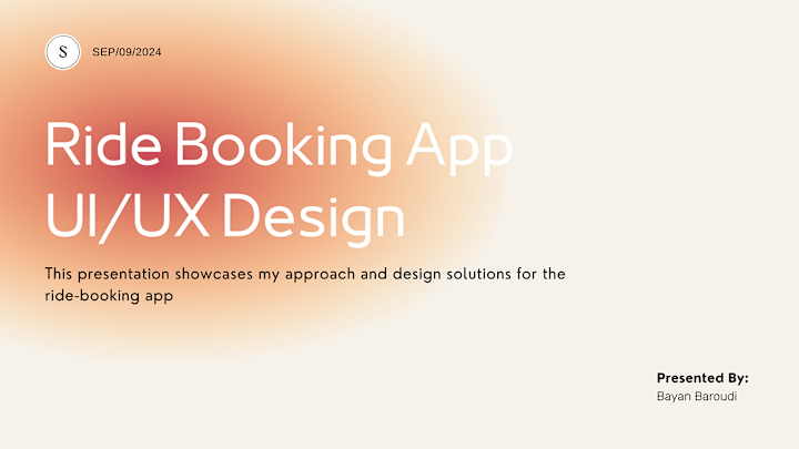 Cover image for Ride Booking App UI/UX Design 