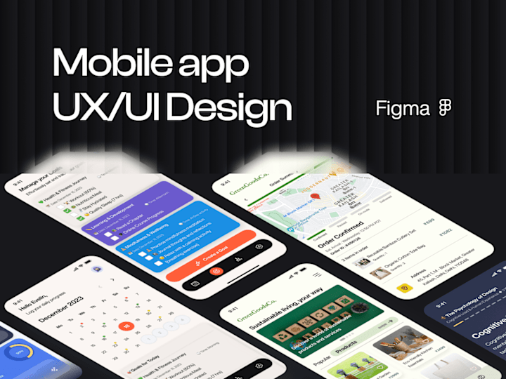 Cover image for Mobile app UX/UI design | Figma