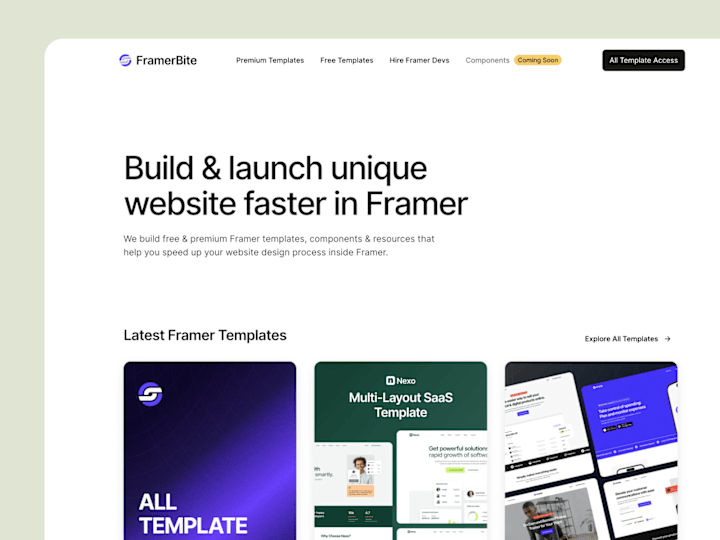 Cover image for FramerBite Official Website