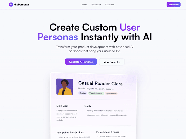 Cover image for GoPersonas: Building an AI-Powered Persona Generator in One Week