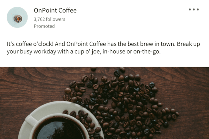 Cover image for OnPoint Coffee Social Media Marketing Campaign