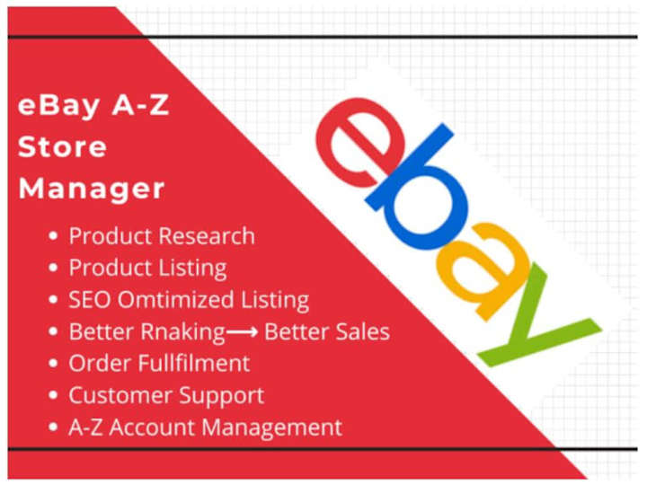 Cover image for I will be virtual assistant to manage complete ebay store