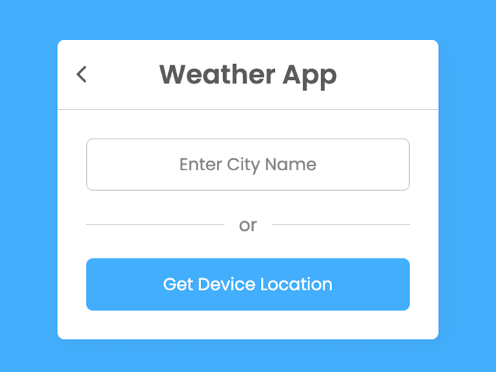 Cover image for Weather Finder