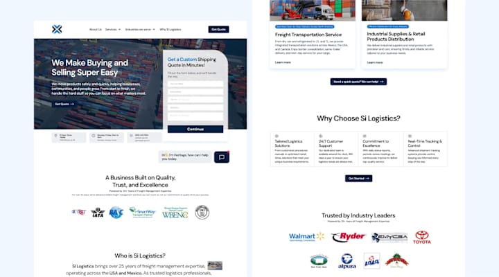 Cover image for User-Friendly Website Design for Si Logistics