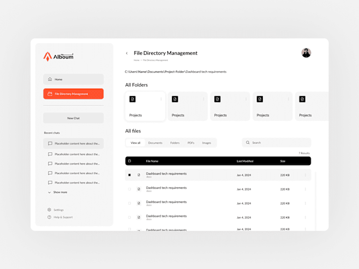 Cover image for Chatbot UX Design for Alboum Technology