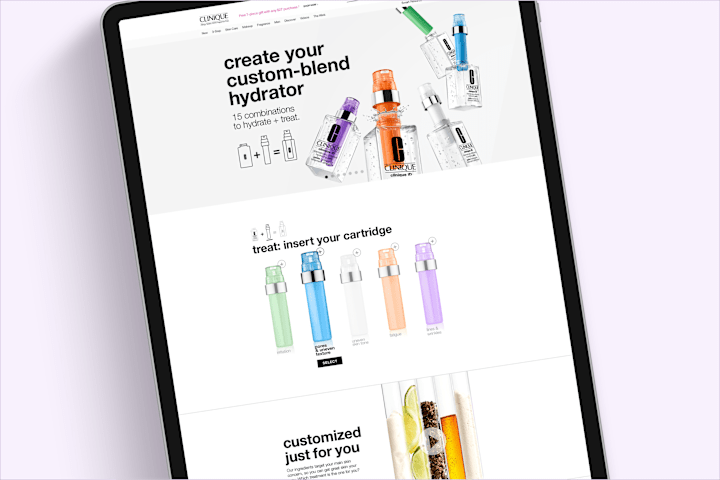 Cover image for Clinique iD Interactive Landing Page
