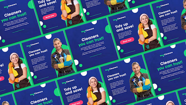 Cover image for Mop Cleaners Social Media on Behance