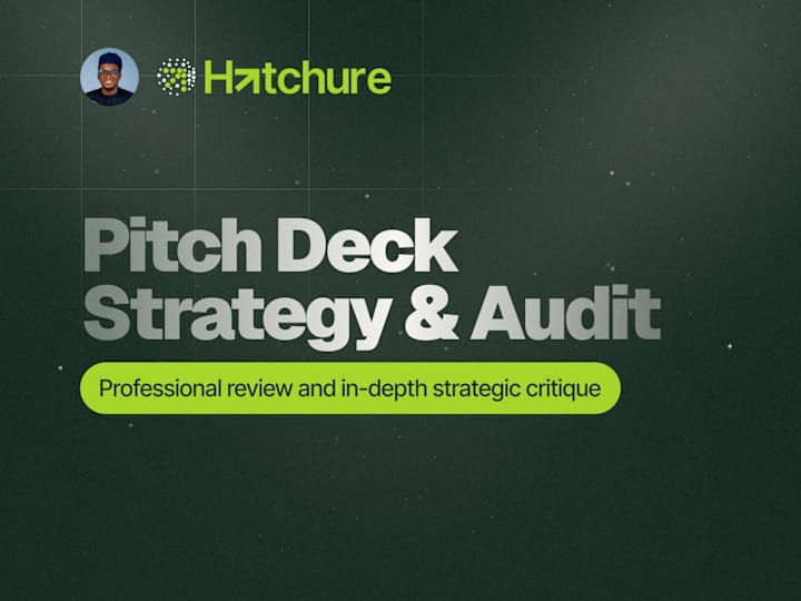 Cover image for Pitch Deck Strategy & Audit