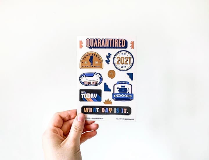 Cover image for Quarantired Stickers