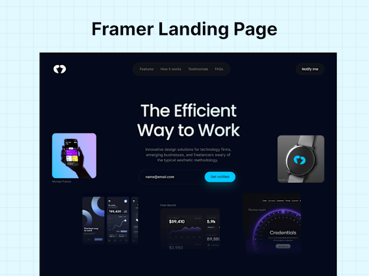 Cover image for Volt Framer Landing Page