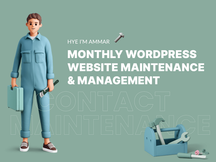 Cover image for Monthly Wordpress Website Maintenance, Management & Support