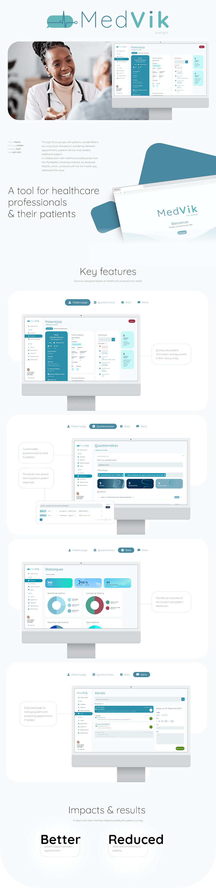 Cover image for UI Design - SaaS MedVik