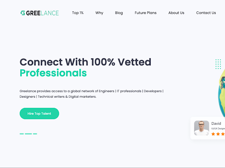 Cover image for Greelance – Hire 100% Vetted Candidates & Get Your Job Done