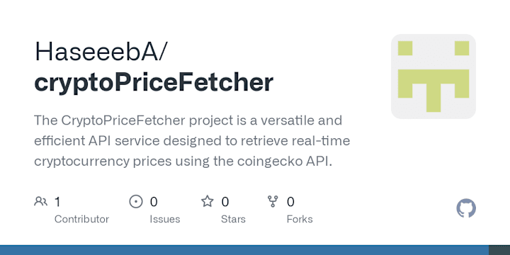 Cover image for Cryptocurrency Price Fetcher API