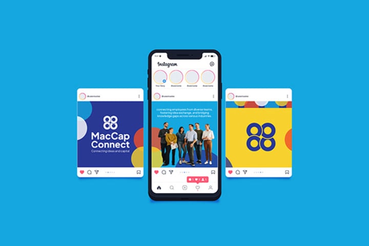 Cover image for MacCap Connect Townhall meeting brand identity