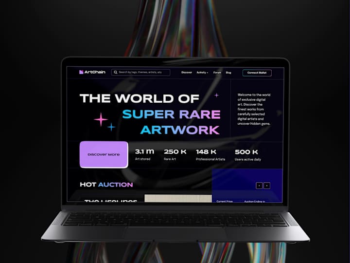 Cover image for ArtChain- NFT Marketplace Website Template