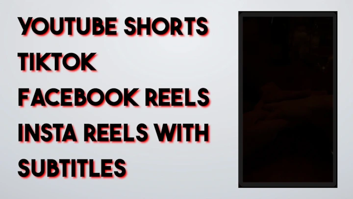 Cover image for Tiktok|Instagram Reels|Yt Shorts