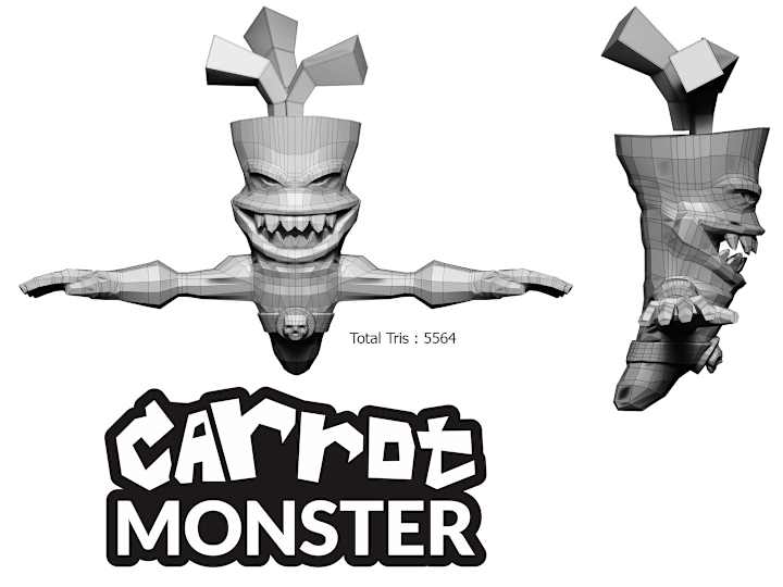 Cover image for Carrot Monster Mobile Game Character