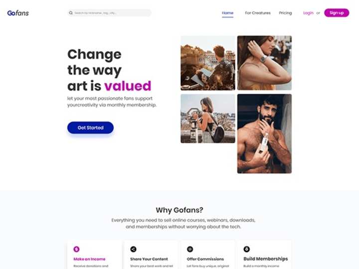 Cover image for Gofans landing page