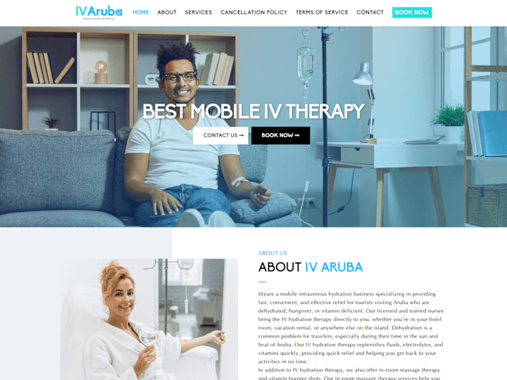 Cover image for IV Aruba Health Clinic Website