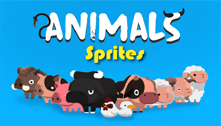 Cover image for Animals game characters sprites animation