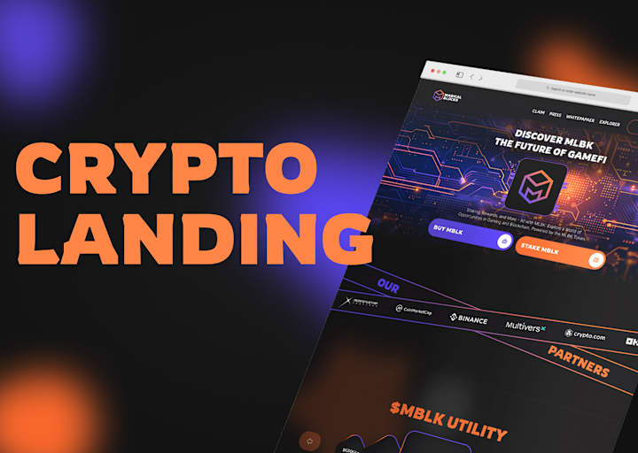 Cover image for Crypto Investing - Landing Page :: Behance