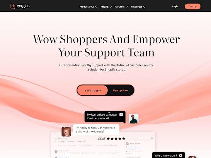 Cover image for Gorgias Website Redesign