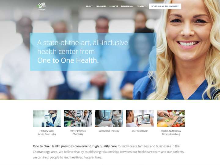 Cover image for One To One Healthcare - Website