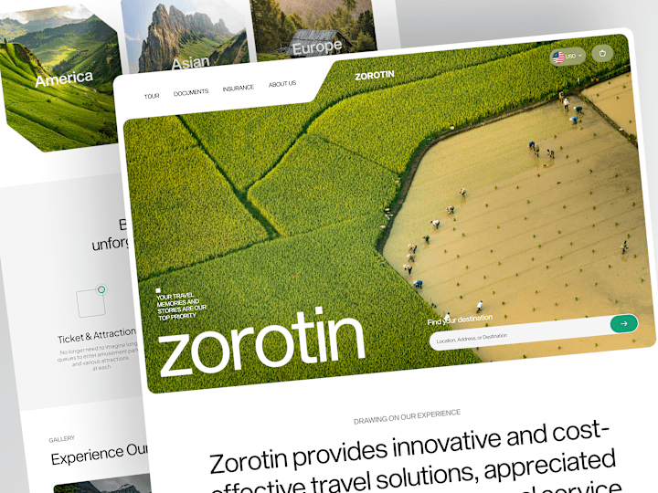 Cover image for Zorotin - Travel Website