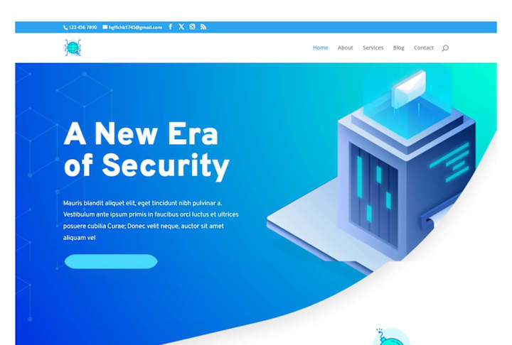 Cover image for Security services website