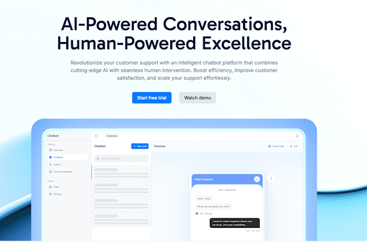 Cover image for AI Chatbot for a Finance Company using Dacoid Chat