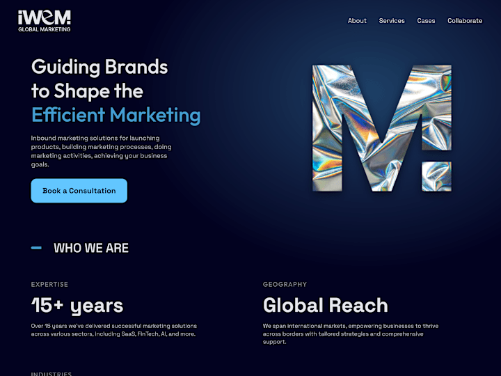 Cover image for Marketing Agency Landing Page