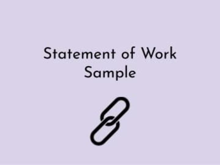 Cover image for Statement of Work