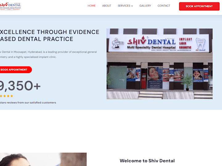 Cover image for Website Redesign for Shiv Dental Clinic