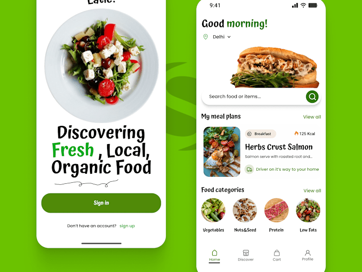 Cover image for Food Delivery App Ui