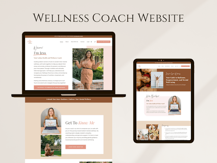 Cover image for Squarespace Website I Created for a Wellness Coach