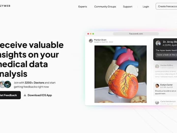 Cover image for Medical Insights Web Template Design 