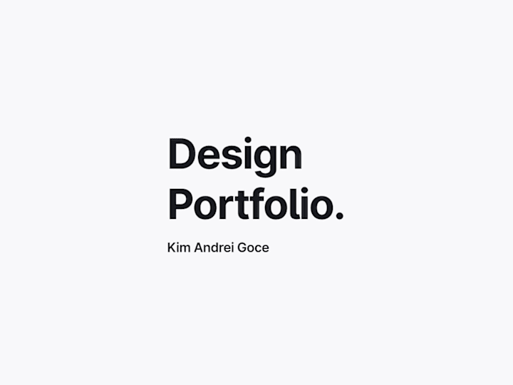 Cover image for Portfolio Design