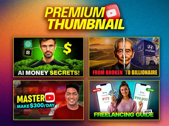Cover image for Eye-catching YouTube thumbnail design for increased CTR