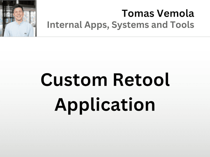 Cover image for Internal Application Development in Retool
