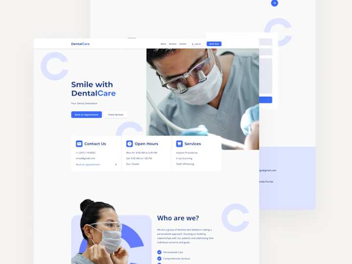 Cover image for Dentalcare Website Design and Development