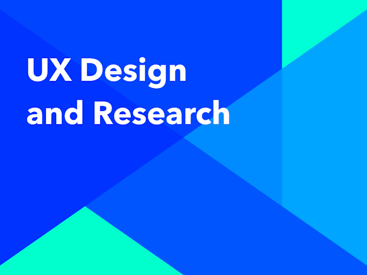 Cover image for UX Design and Research