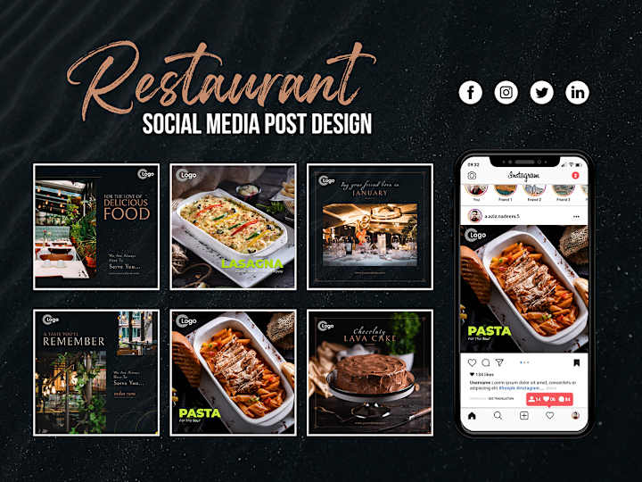Cover image for Restaurant Social Media Post Design