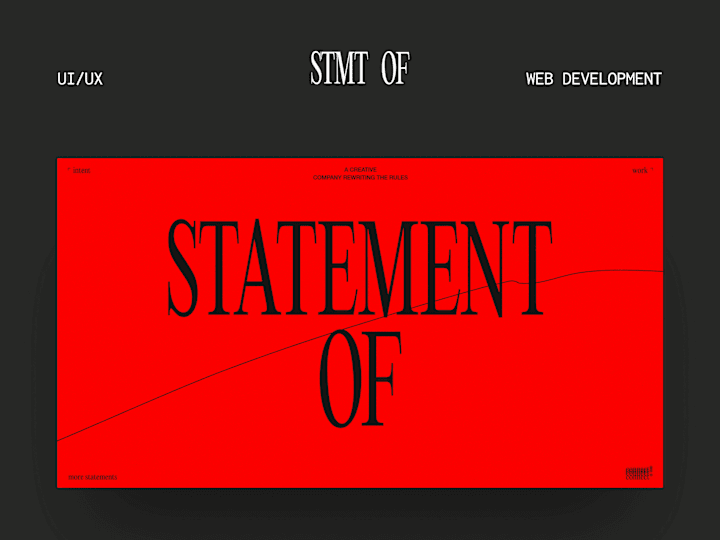 Cover image for STATEMENT OF :: Behance