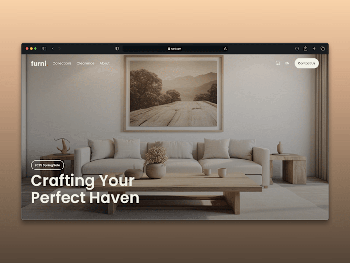 Cover image for Furni Website Design