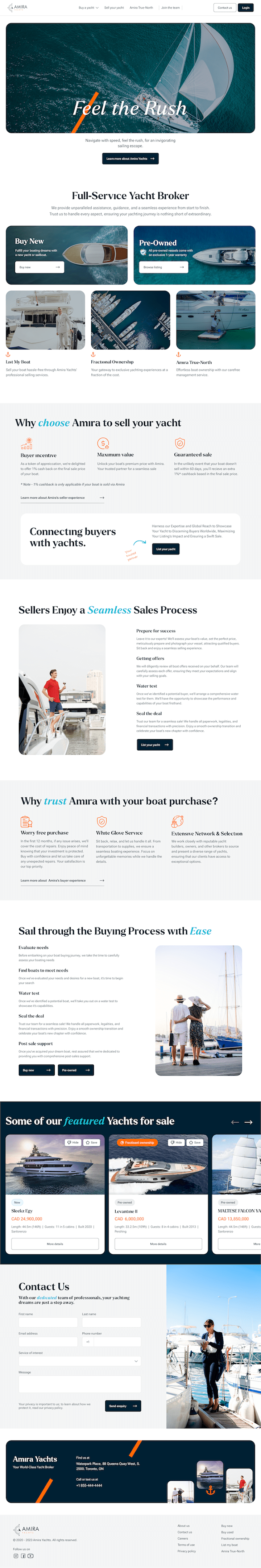 Cover image for Amira Yachts | Vue, Django Tailwind CSS | Restful APIs