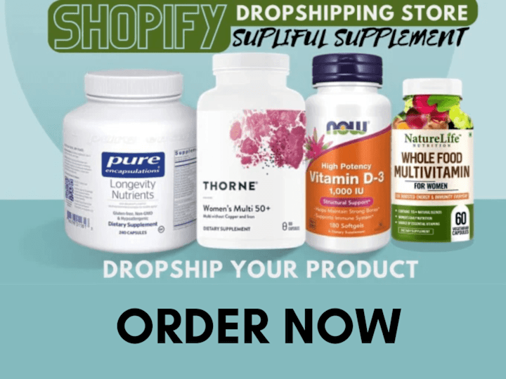Cover image for I will create supplement shopify store label design va supliful