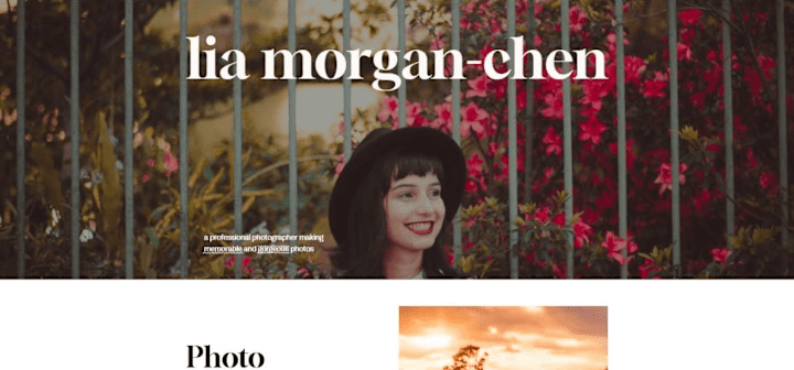 Cover image for Lia Morgan-Chen - Photographer